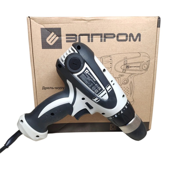 Мережевий шуруповерт Елпром ЕШС-860, 860 Вт, 1000 об/хв, швидкозатискний патрон