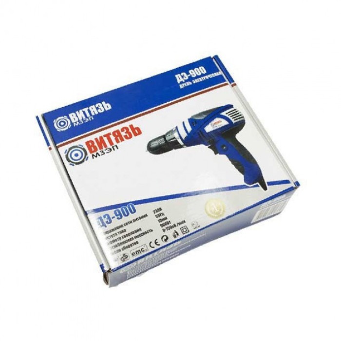 Мережевий шуруповерт Витязь ДЭ-1100, 1100 Вт, 750 об/хв, швидкозатискний патрон Мережевий шуруповерт Витязь ДЭ-1100, 1100 Вт, 750 об/хв, швидкозатискний патрон