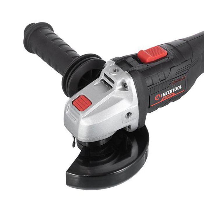 Шліфмашина кутова акумуляторна з безщітковим двигуном 20 В, 125 мм, 10000 об/хв, без ЗП та АКБ INTERTOOL