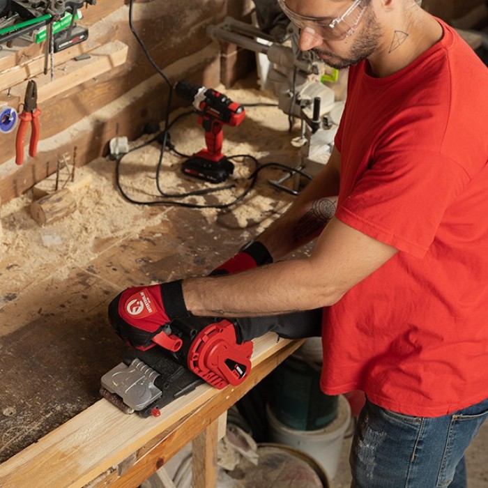 Шліфмашина стрічкова INTERTOOL WT-0530, 1010 вт, 120-380м/хв, 76*533мм