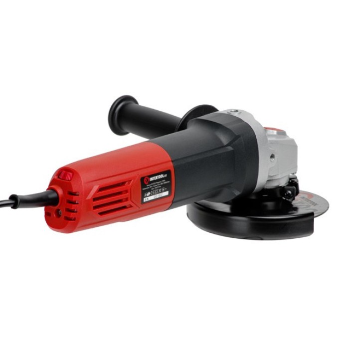 Шліфмашина кутова (болгарка) INTERTOOL WT-0223, 1100Вт, діаметр кола 125мм, 3000-12000 об/хв