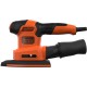 Шліфмашина вібраційна Black+Decker BEW200-QS (200 Вт, 13000 об/хв, зі змінними платформами та пилозбірником)
