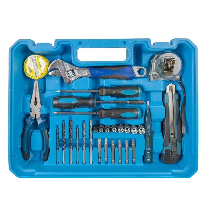 Шуруповерт акумуляторний KRAISSMANN 2102 ABS 20/2-S2 (з набором інструментів), 20 В, 2 АКБ, 2 А/год, підсвічування