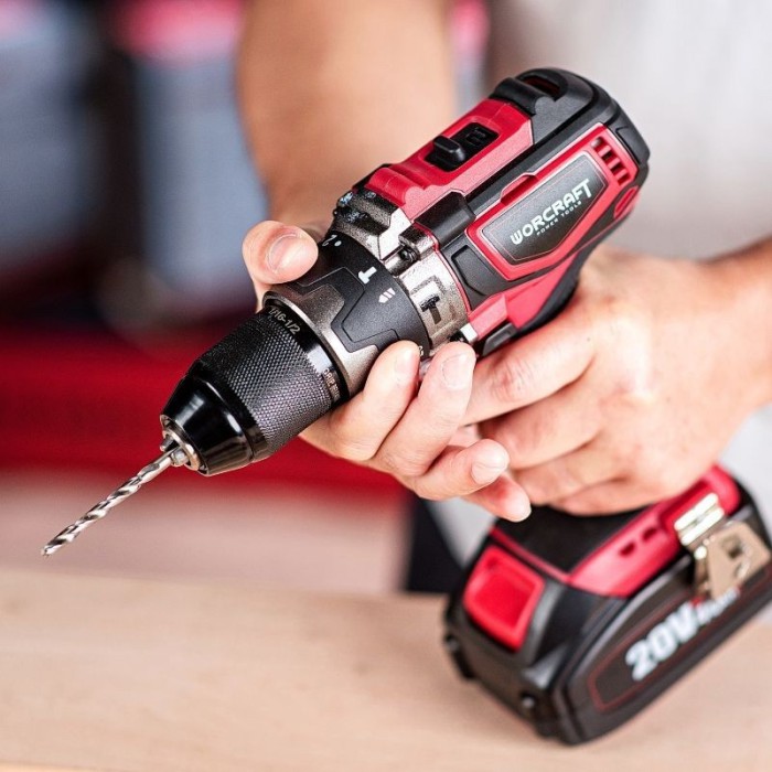 Шуруповерт акумуляторний Worcraft CHD-S20LiB, 20 В, без акк., 1650 об/хв, 55 Нм, LED підсвічування, 2 Шуруповерт акумуляторний Worcraft CHD-S20LiB, 20 В, без акк., 1650 об/хв, 55 Нм, LED підсвічування, 2