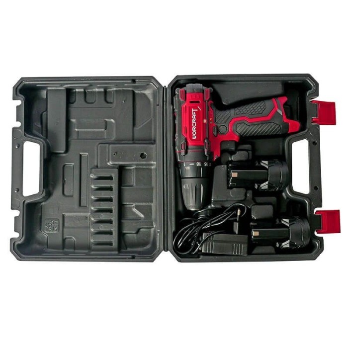 Шуруповерт акумуляторний Worcraft WCD-12 Li, 12 В, 1.5 Ач, 2 акк., 1300 об/хв, 26 Нм, LED підсвічування