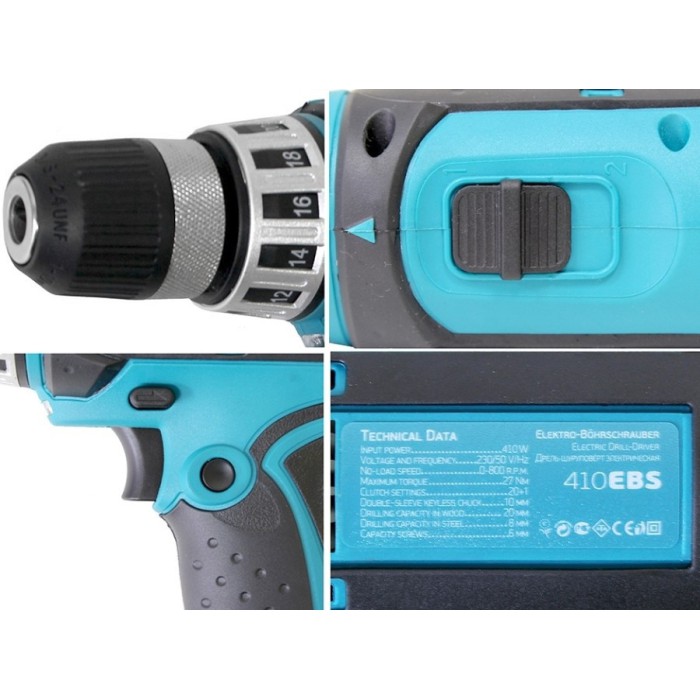 Шуруповерт сетевой KRAISSMANN 410 EBS 10