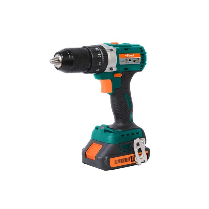 Шуруповерт ударний акумуляторний безщітковий Sturm CD3220BLI, Li-Ion, 20 В, 2,0 Ач, 2 акумулятори, кейс
