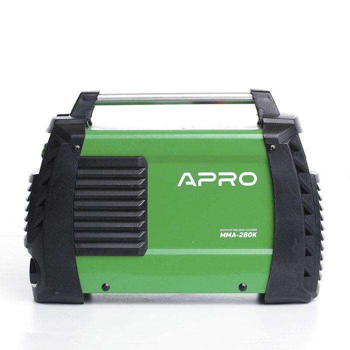 Зварювальний апарат інверторний APRO MMA-160 K, ел. 5мм, + набір кабелів, кейс