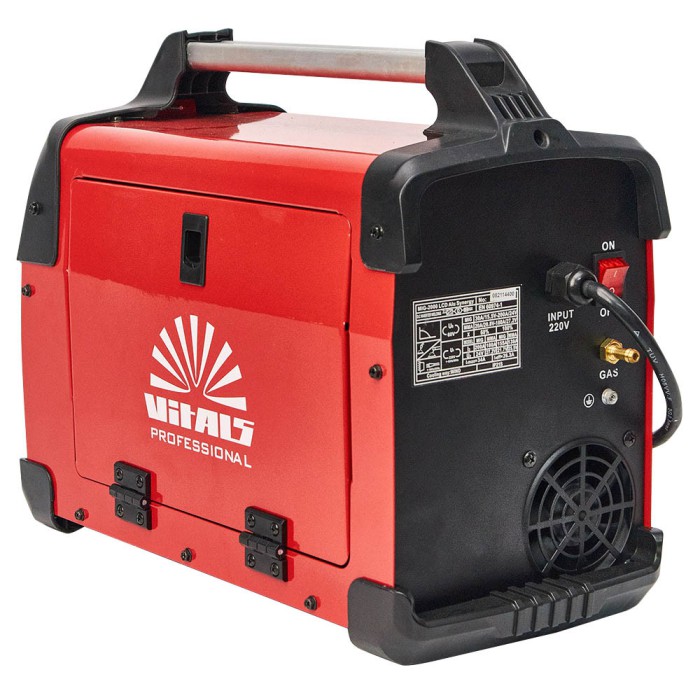 Зварювальний апарат (напівавтомат) Vitals Professional MIG 2000 LCD Alu Synergy, 230 В, 7.5 кВт