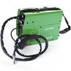 Зварювальний напівавтомат інверторний APRO MIG-140, 20-140А, ел.4 мм, дріт 0.8-1мм 1 кг 3+2.5+2м