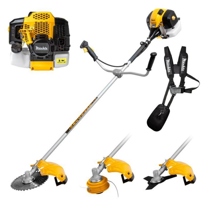 Бензиновий тріммер Mächtz MGB-2815 S, 52 см3, 3,8 л.с., 8500 об/хв, бак 1.2 л, котушка, ніж 3Т, ніж 40Т Бензиновий тріммер Mächtz MGB-2815 S, 52 см3, 3,8 л.с., 8500 об/хв, бак 1.2 л, котушка, ніж 3Т, ніж 40Т