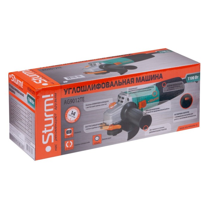 Кутова шліфувальна машина Sturm AG9012TE