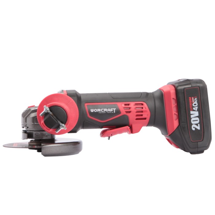 Кутова шліфувальна машина акумуляторна (болгарка) Worcraft CAG-S20Li-125, 20 В, без акк., 10000