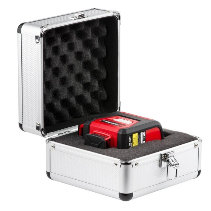 Рівень лазерний 360 град, 3 лазерні головки, зелений лазер INTERTOOL МТ-3067