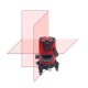 Уровень лазерный нивелир 3 линии 1H/2V (красный луч) PROTESTER LL603R