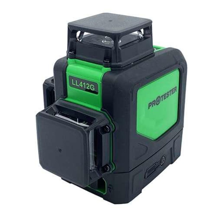 Уровень лазерный нивелир 3x360° (H360/2xV360, зеленый луч) PROTESTER LL412G