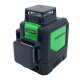 Уровень лазерный нивелир 3x360° (H360/2xV360, зеленый луч) PROTESTER LL412G