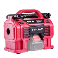 Воздушный аккумуляторный компрессор Worcraft CAC-S20LiА, 20 В, Li-ion, автостоп, LED подсветка, дисп
