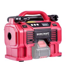 Воздушный аккумуляторный компрессор Worcraft CAC-S20LiА, 20 В, Li-ion, автостоп, LED подсветка, дисп
