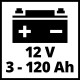 Зарядний пристрій Einhell CE-BC 5 M LiFePO4 (12В, 3-120 Аг)