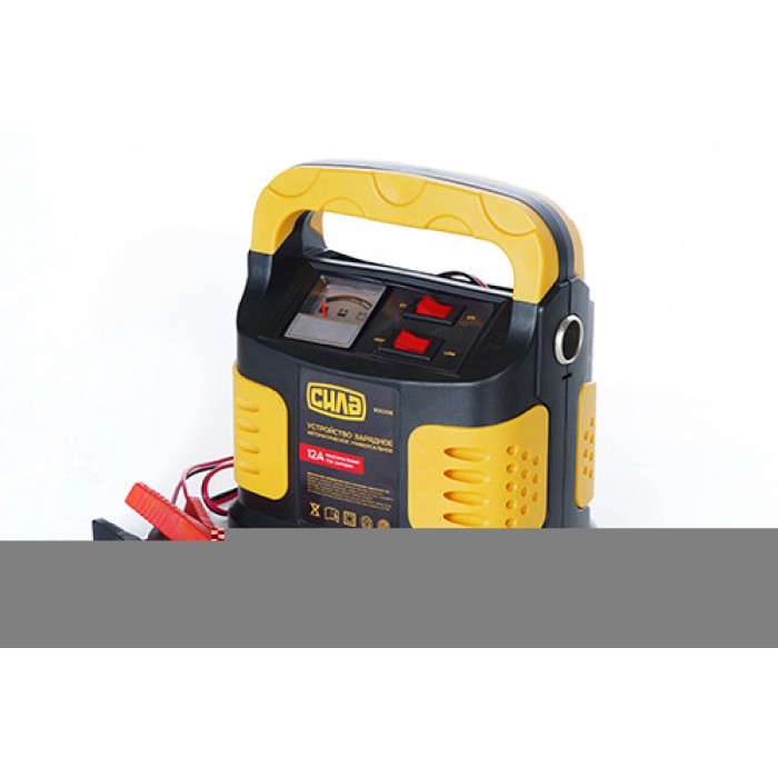 Зарядное устройство для авто 12А, 6-12В, до 250Ah (стрелочный индикатор) СИЛА 900206
