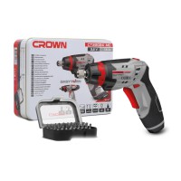 Акумуляторна викрутка CROWN CT22024 MC (набір насадок, підсвічування, кейс)