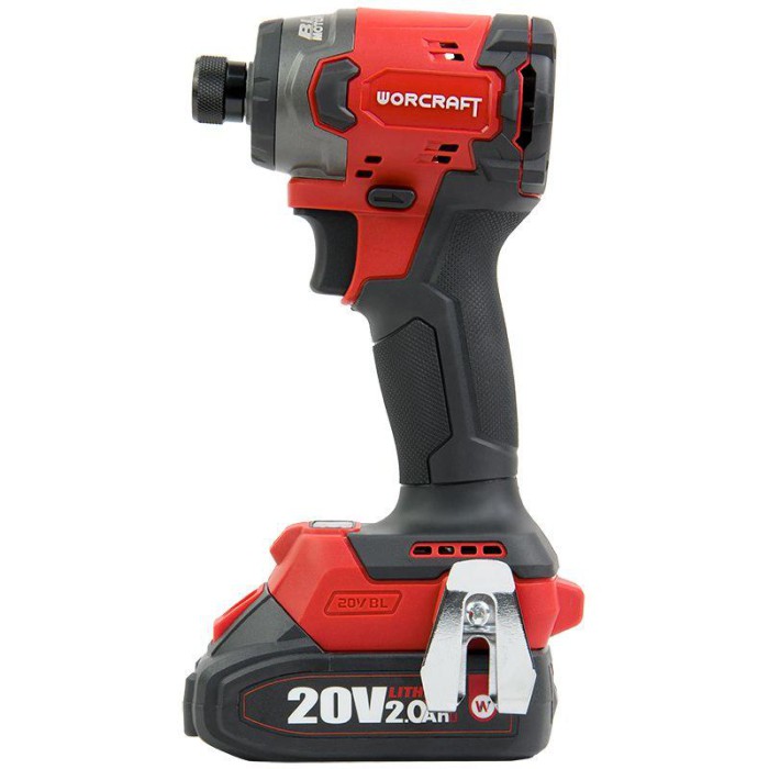 Аккумуляторный бесщеточный гайковёрт ударный WORCRAFT CIS‑S20LiBM‑260, 20В, 1 АКБ, 260 Нм, LED, 2 скорости