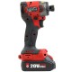 Аккумуляторный бесщеточный гайковёрт ударный WORCRAFT CIS‑S20LiBM‑260, 20В, 1 АКБ, 260 Нм, LED, 2 скорости