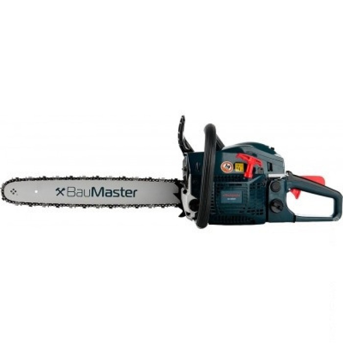 Бензопила BauMaster GC-99458X, 2,4 кВт (3,3 лз), ланцюг 455, крок ланцюга 0.325, 45 куб. см, 2800 об/хв, бак 550 мл