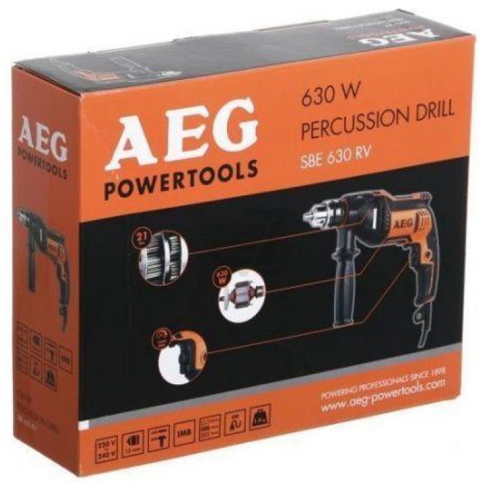 Дрель ударная AEG SBE630RV, 630 Вт (4935459406)