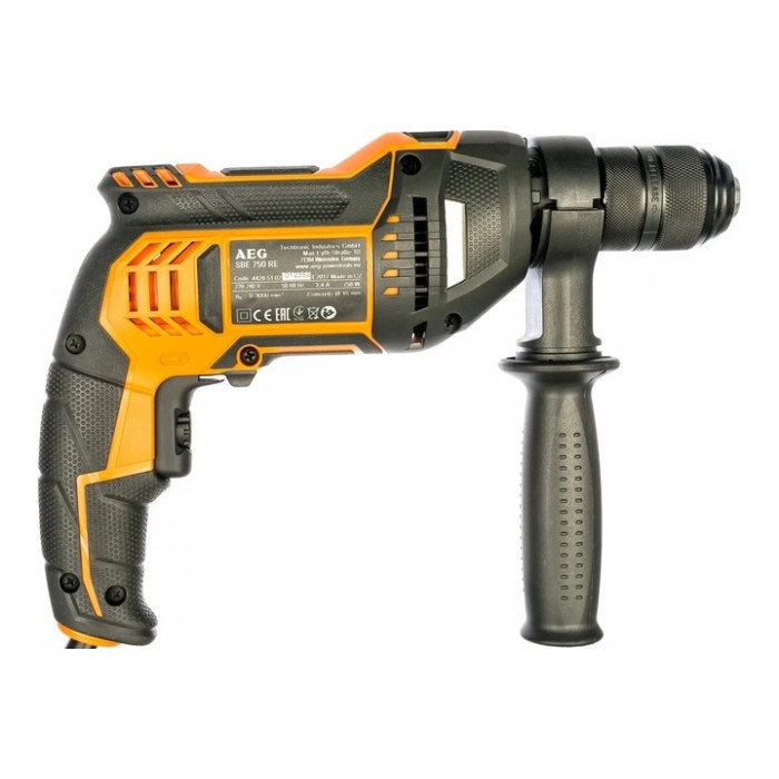 Дрель ударная AEG SBE750RE, 750 Вт + кейс (4935442850)