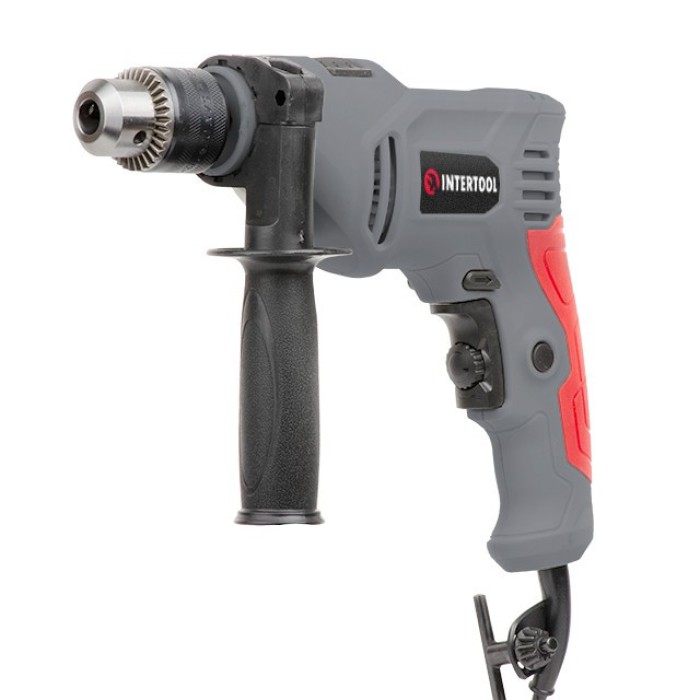 Дриль ударний INTERTOOL DT-0109, 600 Вт, 0-3000 об/хв, 1.5-13 мм, реверс
