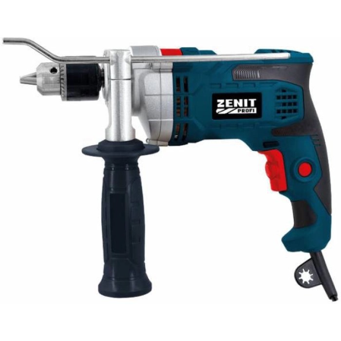 Дриль ударний Зеніт ЗДП-1050 профі, 1050 Вт, 3000 об/хв, ключовий патрон 13 мм