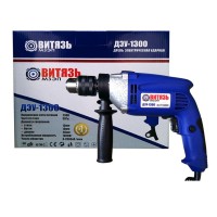 Ударний електродриль Витязь ДЕУ-1300, 1300 Вт, 2800 об/хв, ключовий патрон 13 мм, метал. корпус редуктора