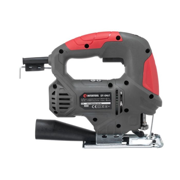 Электролобзик INTERTOOL DT-0461, 750Вт, 0-3000ход/мин, глубина распила 80 мм