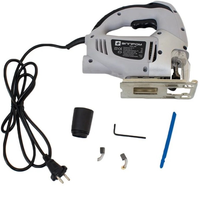 Електролобзик Елпром ЕПЛЕ-100, 950 Вт, 3000 хід/хв, маятниковий хід, регулювання обертів