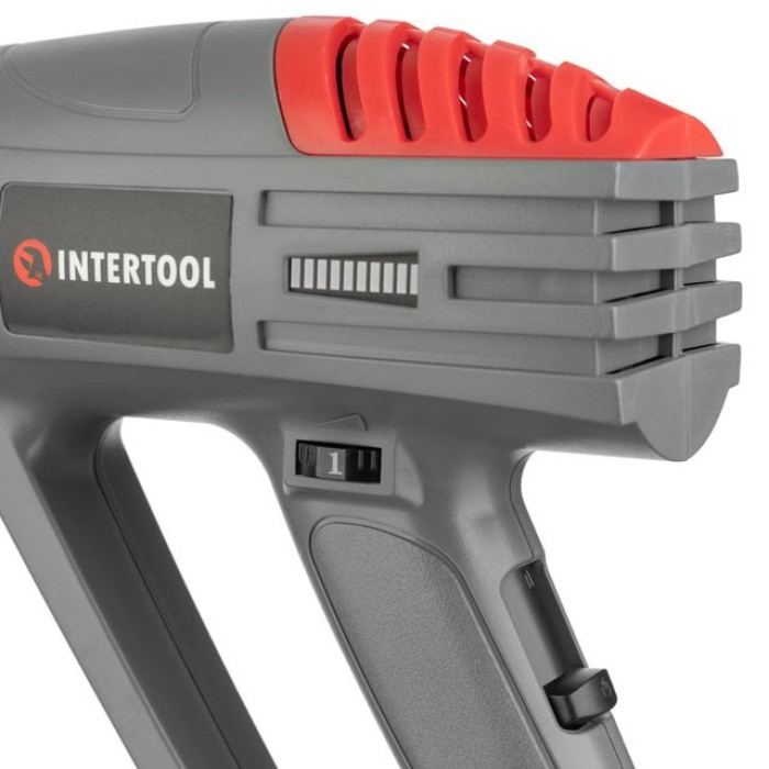 Фен технічний INTERTOOL DT-2420, 2000 Вт, 3 режими, 60-600 град., 300-500 л/хв