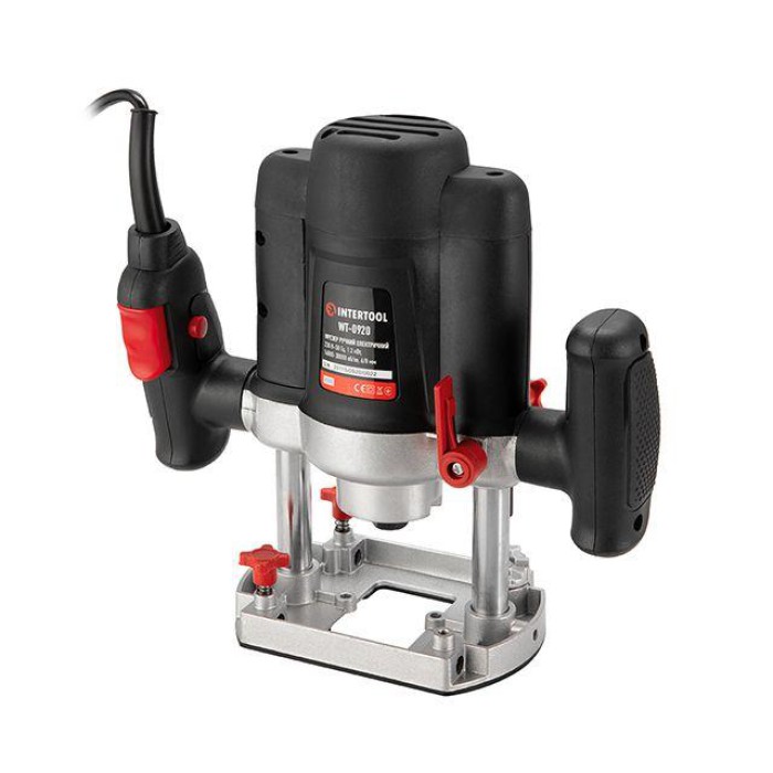 Фрезер INTERTOOL WT-0920, 1200 Вт, 11500-30000 об/хв, цанга 6-8 мм, кейс Фрезер INTERTOOL WT-0920, 1200 Вт, 11500-30000 об/хв, цанга 6-8 мм, кейс