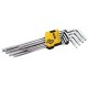 Ключи TORX MasterTool 75-0961, набор 9 шт CrV длинные (Т10-Т50 L90-227мм)