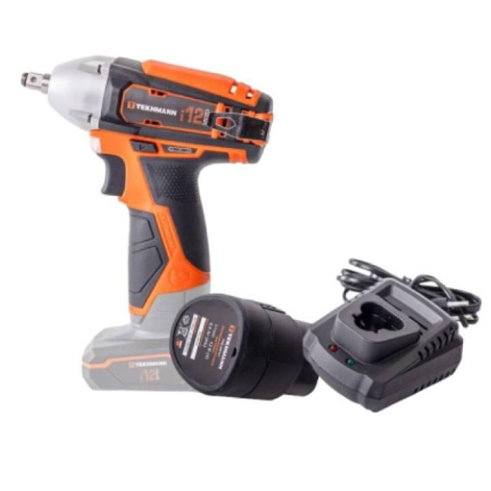 Комплект Гайковерт ударний акумуляторний Tekhmann TIW-90/i12 + АКБ TAB-20/i12 + ЗП TBC-20/i12