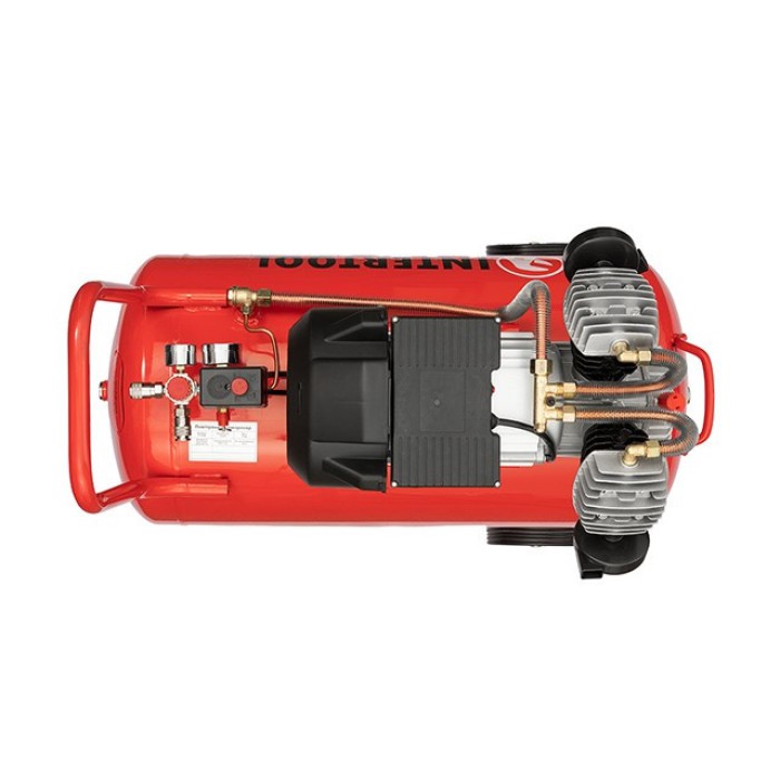 Компресор INTERTOOL PT-0008, 100 л, 3 кВт, 220 В, 8 атм, 420 л/хв, 2 циліндра
