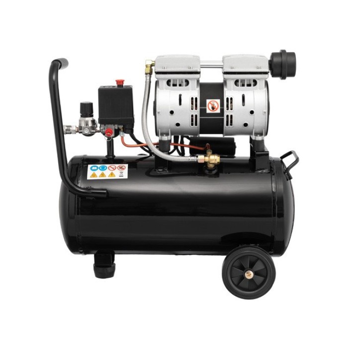 Компресор Мінськ-24 БМ, 24л, 1.1 кВт, 220 В, 8 атм, 145 л/хв, малошумний, безмасляний, 2 циліндра