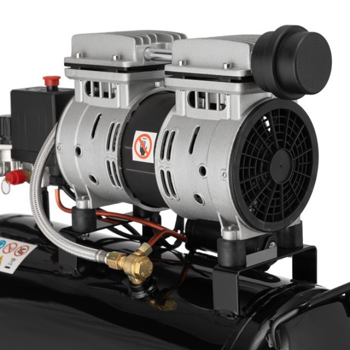 Компресор Мінськ-24 БМ, 24л, 1.1 кВт, 220 В, 8 атм, 145 л/хв, малошумний, безмасляний, 2 циліндра