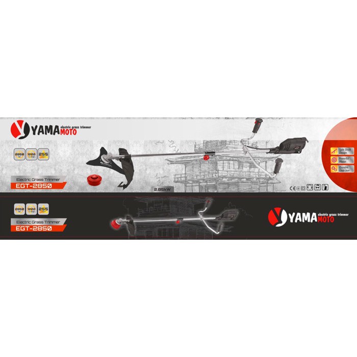 Коса електрична (електрокоса) YamaMoto EGT-2850 (2850 Вт, ремінна передача)