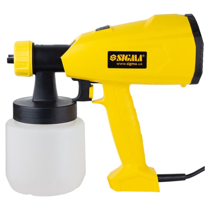 Фарборозпилювач електричний HVLP 350 Вт Ø1.8/2.6 мм 800 мл/хв н/б 800 мл SIGMA (6816121)
