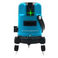 Лінійний лазерний нівелір KRAISSMANN 5 LL 30G, профессинальная лінія, зелений промінь, дальність 30 м