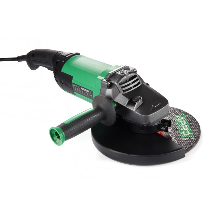 Машина шліфувальна кутова (болгарка) APRO 230/2300 ПЗМ, диск 230 мм, 2300 Вт, 6500 об/хв
