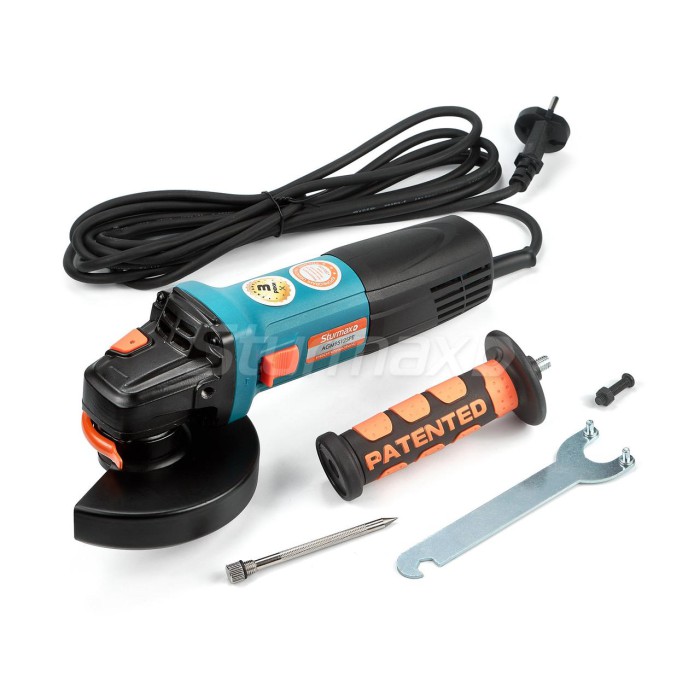 Машина кутошліфувальна Sturmax AGM95125PE (125 мм, 1200 Вт, регулювання та підтримка обертів під навантаженням)