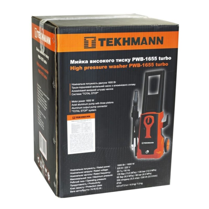 Мийка високого тиску Tekhmann PWB-1655 turbo