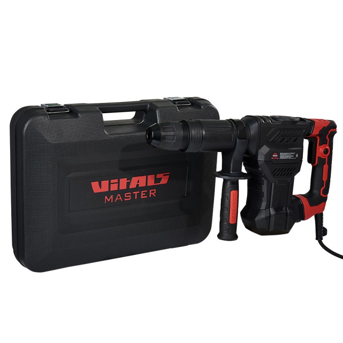 Молоток відбійний електричний Vitals Master At 1310p, 1300 Вт, SDS-Max, 10 Дж, 4100 уд/хв, кейс Молоток відбійний електричний Vitals Master At 1310p, 1300 Вт, SDS-Max, 10 Дж, 4100 уд/хв, кейс